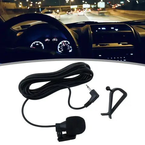 Pioneer Compatible Microphone - Directional, 9.7*4.5mm Mic, 2.5mm Plug, Black, 9.8 Inch Wire, High Quality