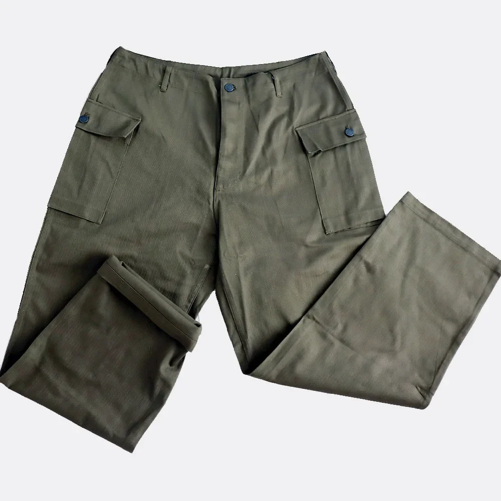 US Army HBT Version Casual Pants, Retro Running Trousers, Training Uniform, Cargo Tactical Bottoms, Land Force, WW2