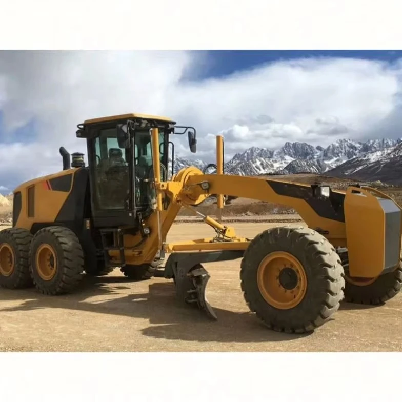 New Mini Road Grader 110 HP Diesel Engine 3050mm Blade Width High Precision Leveling Machine Ready To Ship