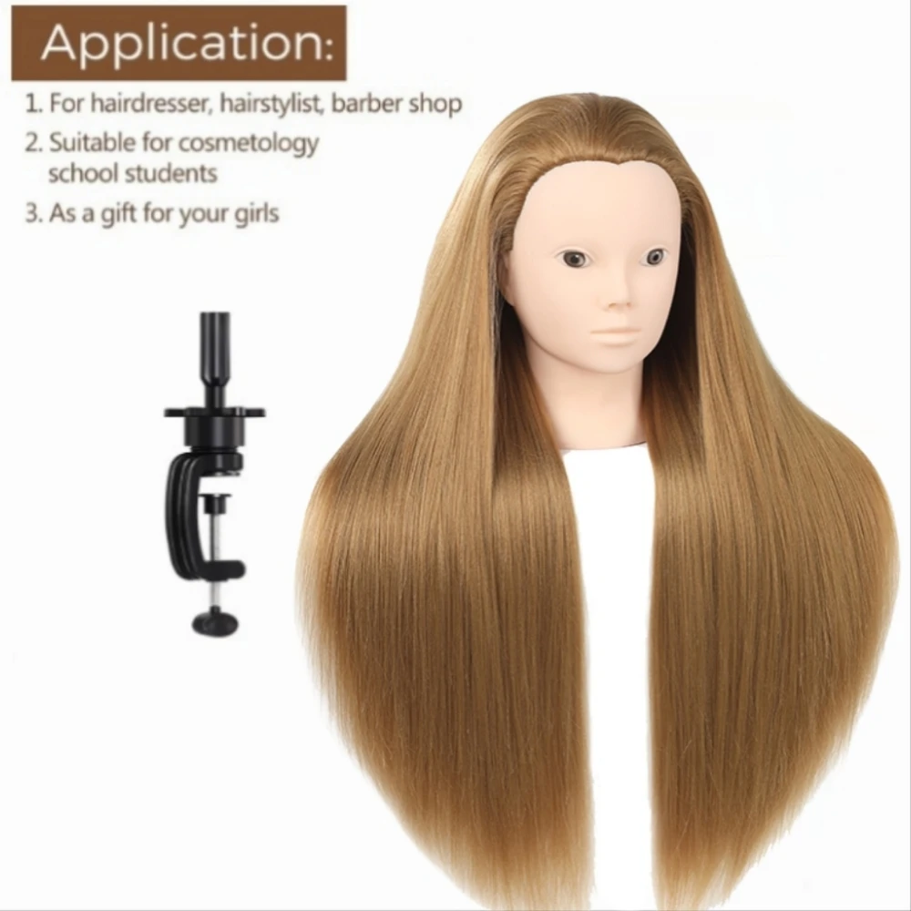 Mannequin Head With 50% Human Hair For Makeup Hairstyles Hairdressing Styling Training Head Professional Practice Doll HeadsCan