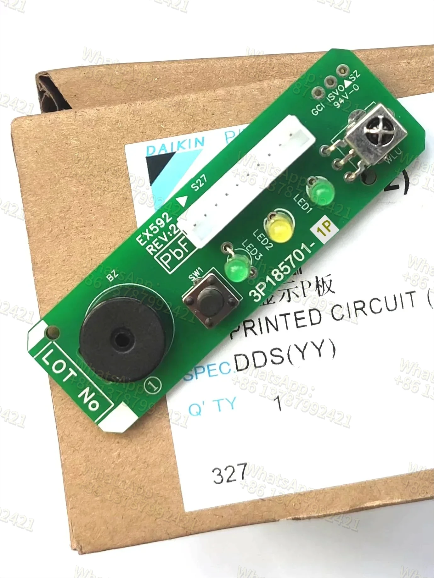 3P185701-1P forair conditioning infrared remote control receiver board temperature sensor keypad P  buzzer