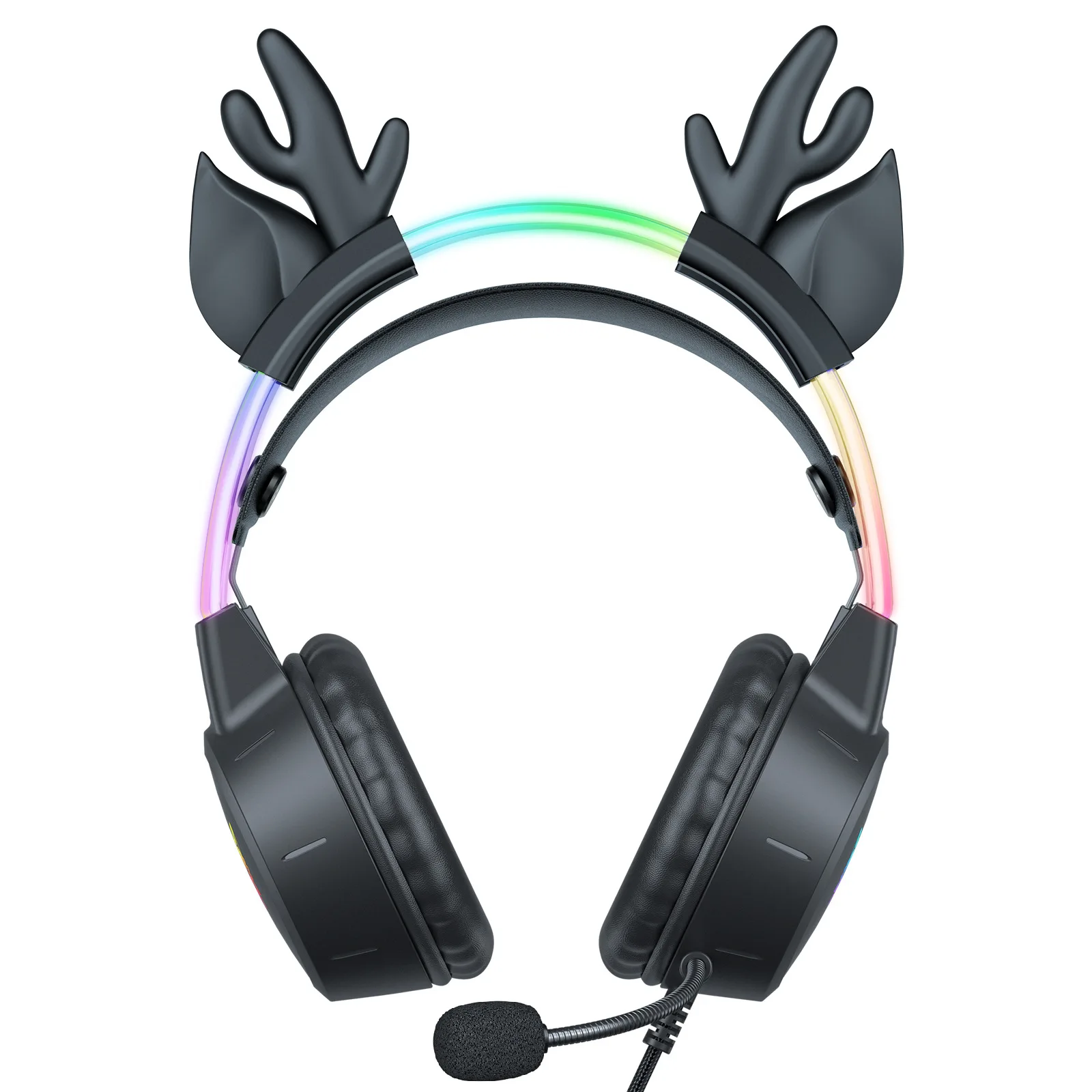 

x15pro headset gaming RGB cute deer ear or cat e-sports noise reduction computer