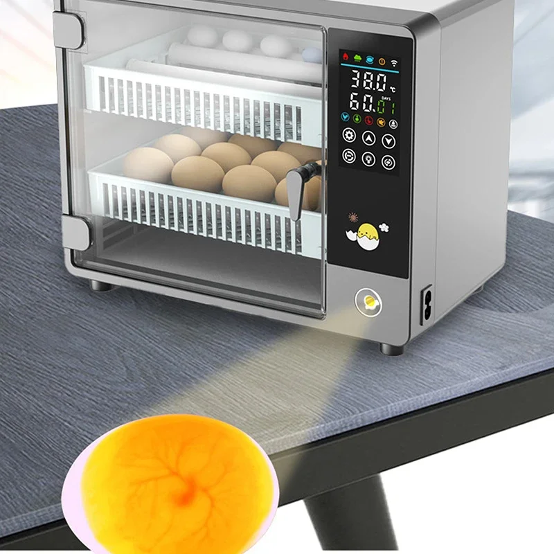 Cross Border Foreign Trade Wholesale Fully Automatic Incubator Small Household Egg Intelligent Rutin Chicken Incubator