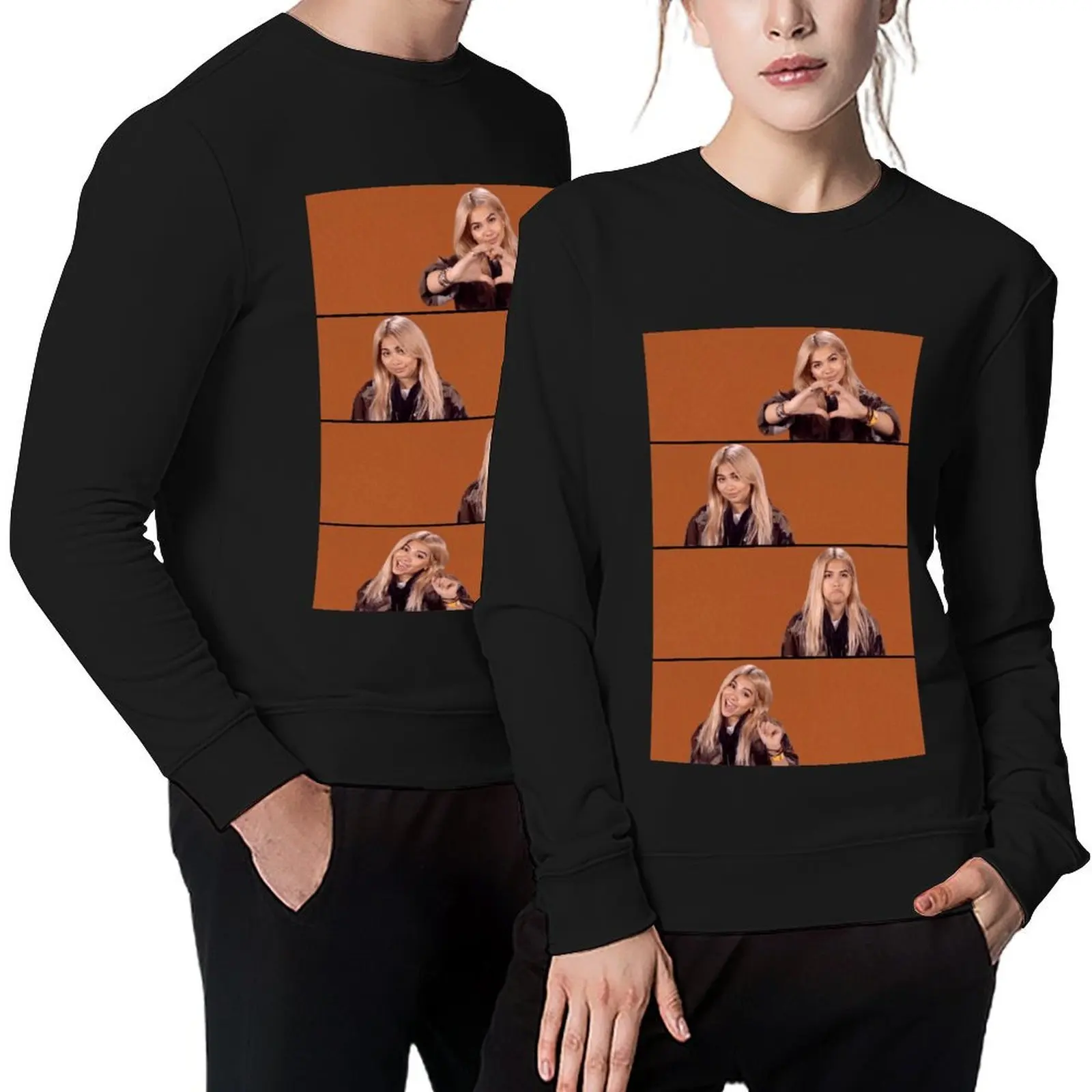 

HAYLEY KIYOKO Pullover korean clothes men's sweat-shirt mens clothes men's winter sweater sweatshirts men