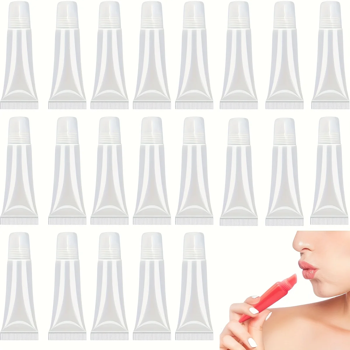 3 peças/12 peças/28 peças 15ml tubos de batom vazios, adequados para brilho labial, loção, cosméticos, gelatina, limpeza, embalagens, tubos de plástico,