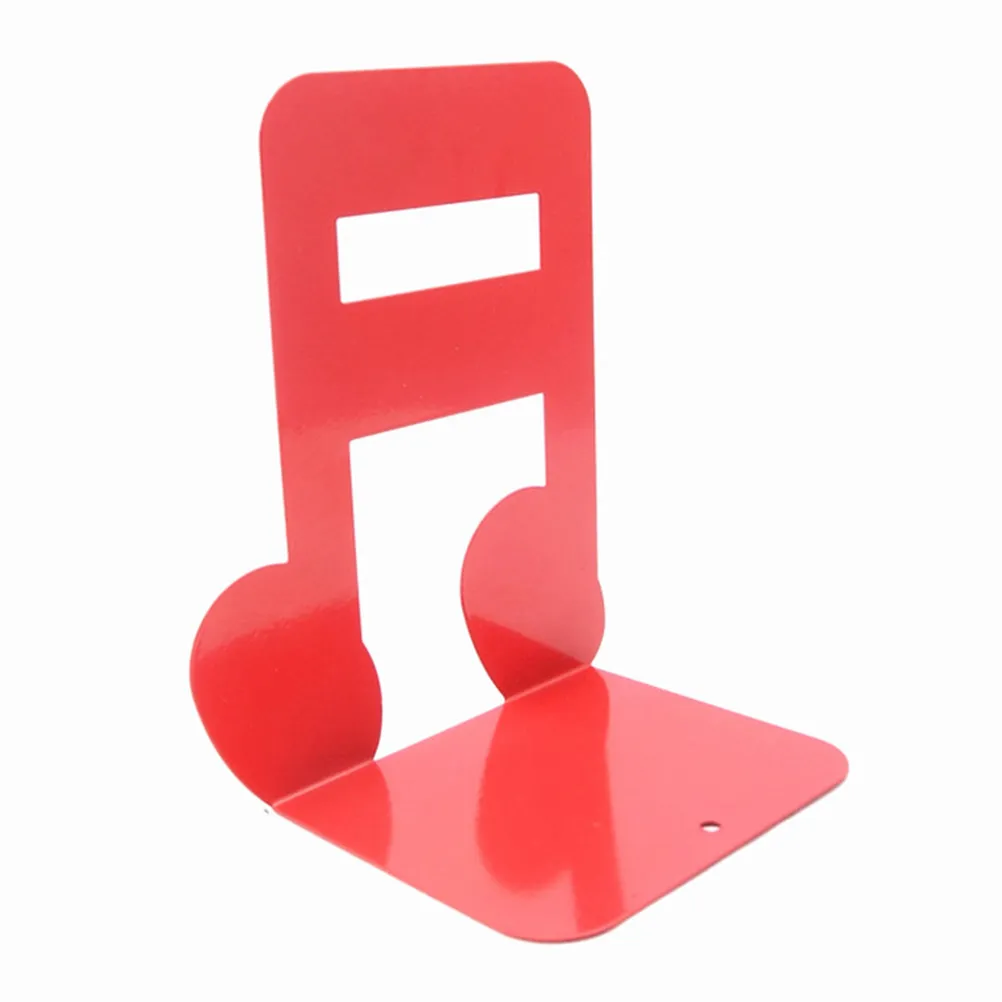 

Металлические подставки для книг в форме музыкальных нот с противоскользящим основанием для полок и столов, для организации книг, журналов, компакт-дисков, современный декор