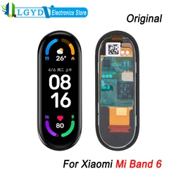 1.56'' AMOLED LCD Screen For Xiaomi Mi Band 6 Watch 152*486 Display and Digitizer Full Assembly Replacement Part