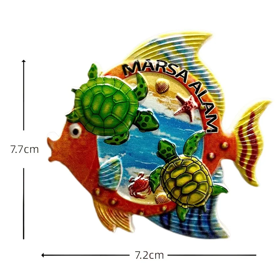 Africa Egypt Red Sea Marsa Alam 3D Fridge Magnets Tourism Souvenir Refrigerator Magnets Sticker Collection Gift Decoration