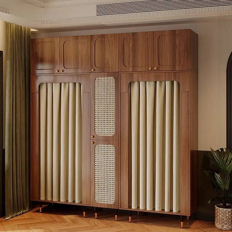 

Современные европейские шкафы, винтажные роскошные черные деревянные шкафы для спальни, экономия места для хранения, мебель Armarios De Ropa для дома