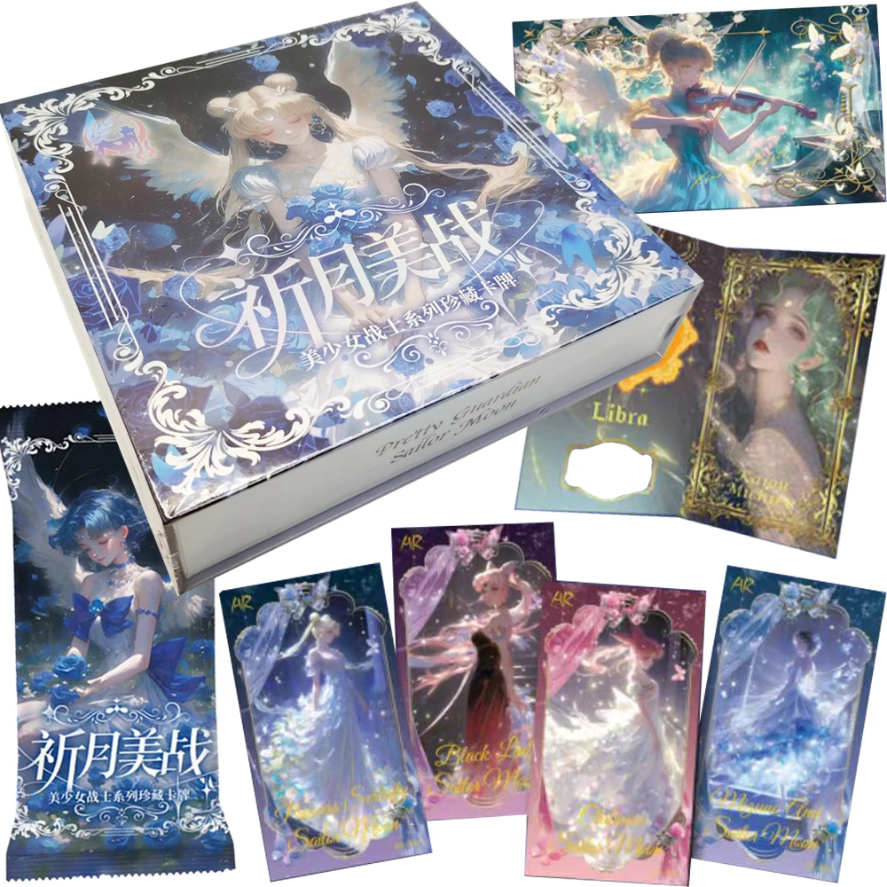 

Fantasy Anime Sailor Moon Collection Cards for Children Classic Art Style Main Character Picture Puzzle Cards Special Toys Gifts