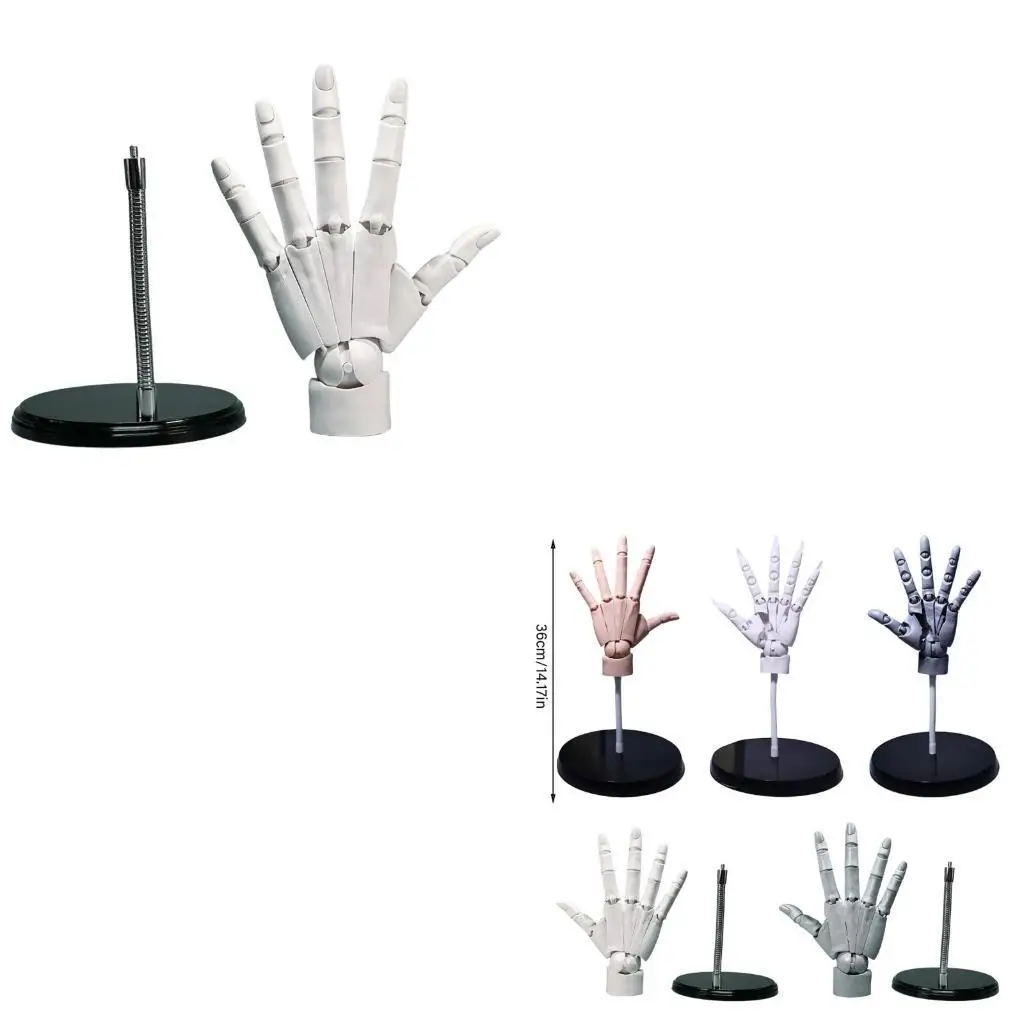 

652F Flexible Moveable Mannequin Hand Artist Jointed Articulated Mannequin Hand Model for Sketching Drawing Desk Decoration