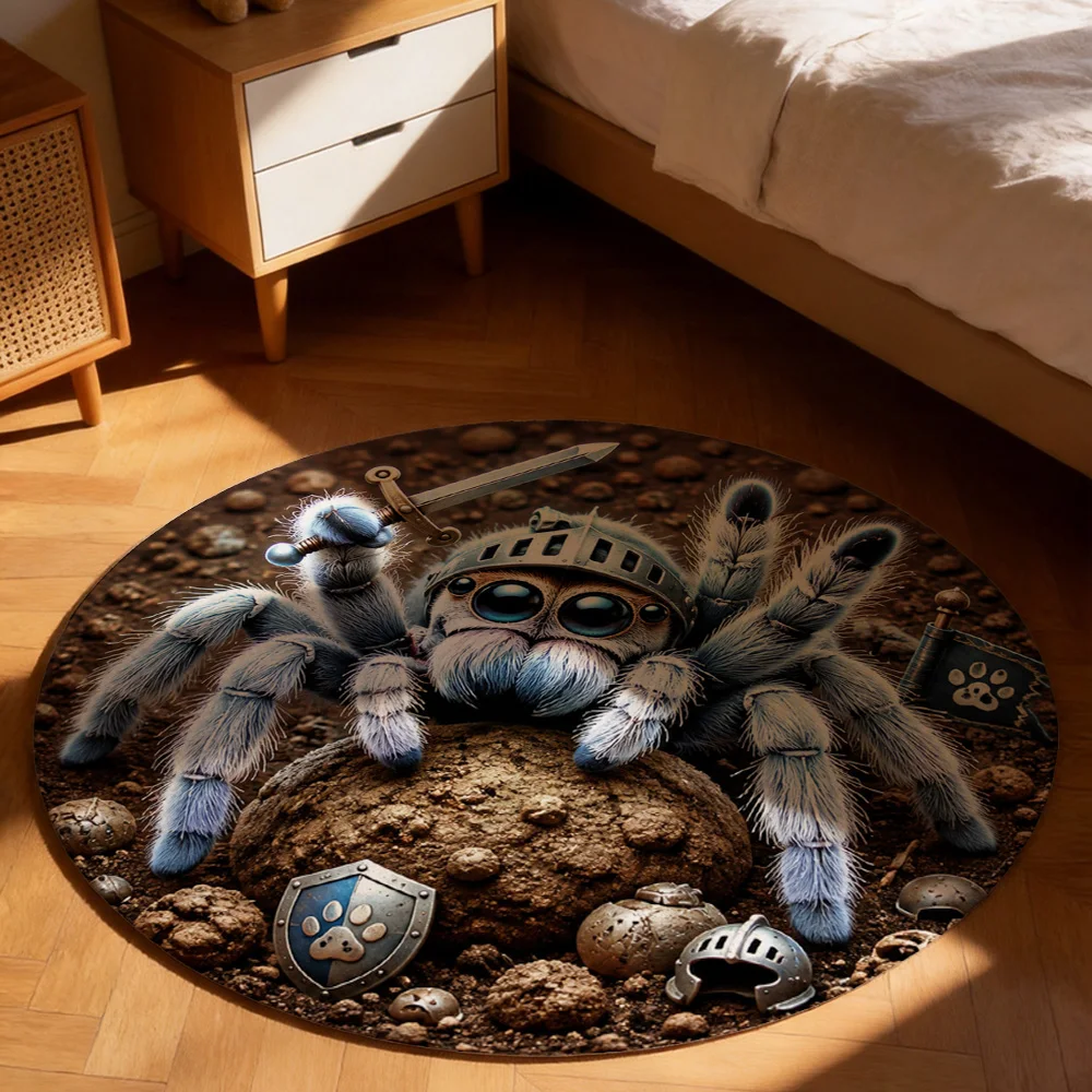 Cute Fantasy Monster Squad Mat for Kids Playroom Rug Novelty Floor Decor for Boys Girls Room