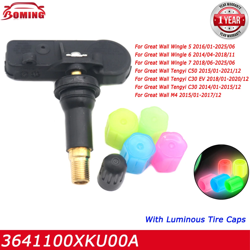 

4PCS 3641100XKU00A New TPMS Car Tire Pressure Monitor Sensor 433MHz For Haval H1 H2 H5 Classics H6 Coupe H7 H7L H8 H9 M2