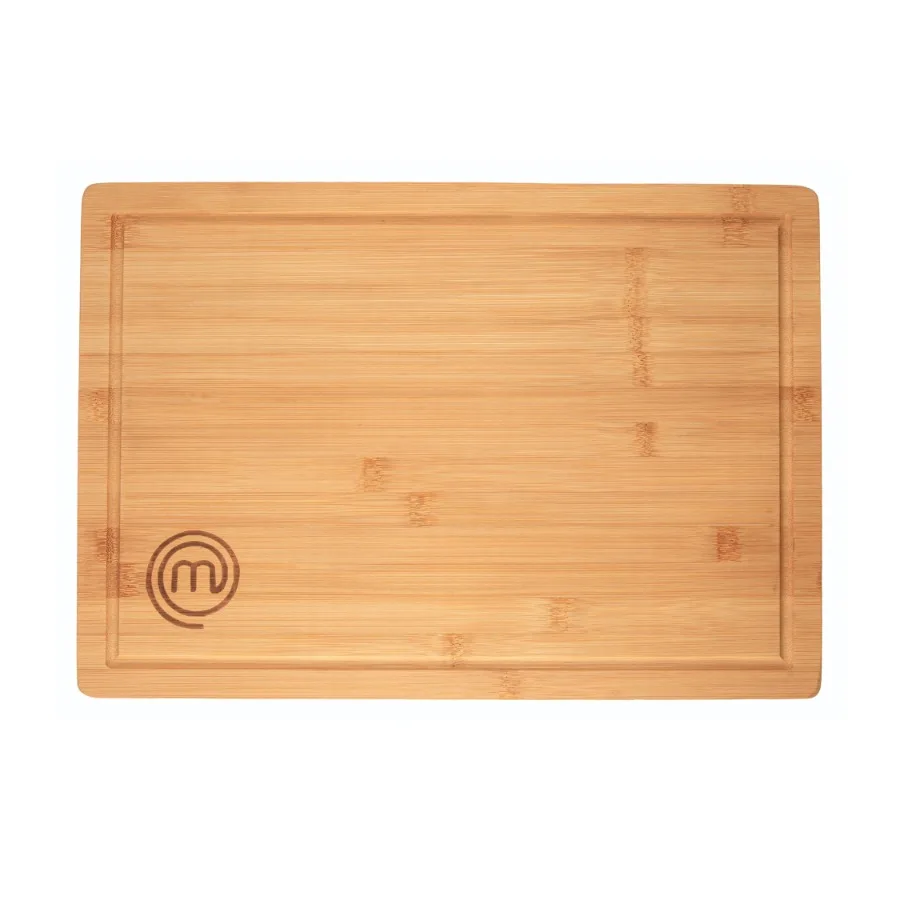 Large Bamboo Cutting Block Sustainable Butchers Carving Block