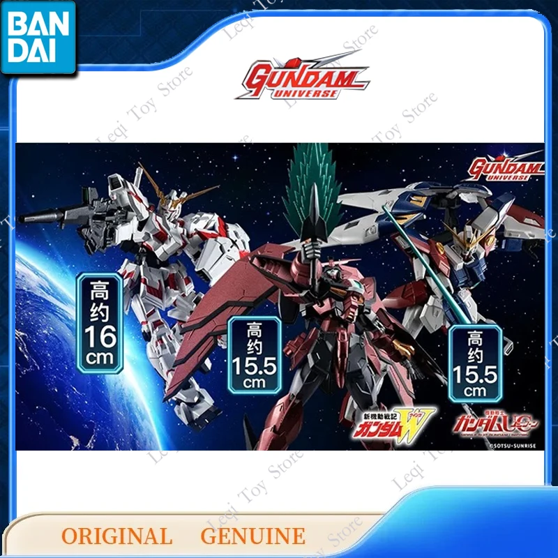 Bandai Echt GU GUNDAM UNIVERSE OZ-13MS EPYON RX-0 EENHOORN XXXG-00W0 WING GUNDAM ZREO Action Anime Figuren Speelgoed Model Ornamenten