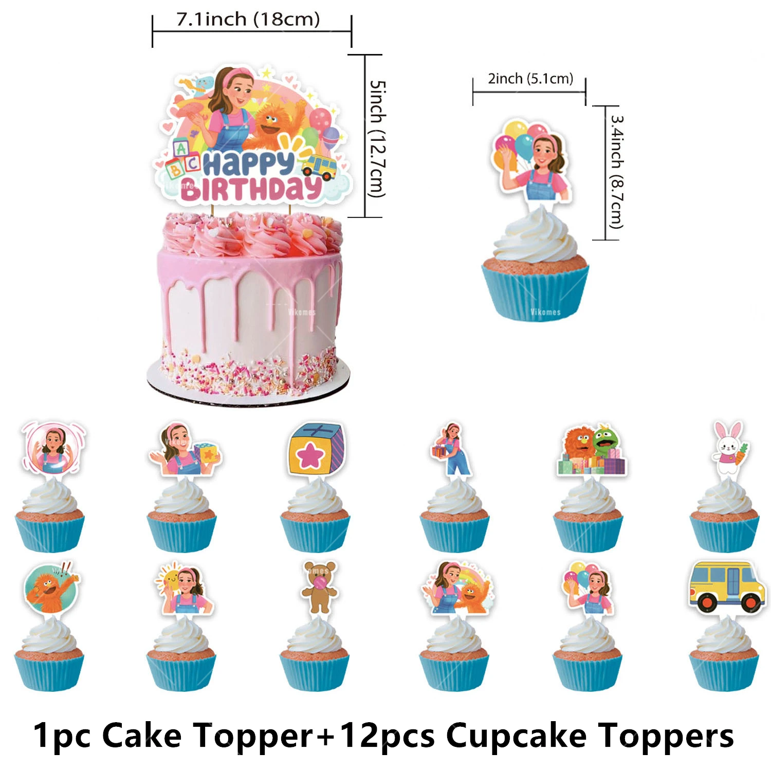 الكرتون الإنجليزية المعلم موضوع حفلة عيد ميلاد ديكور السيدة بالونات راشيلد راية الخلفيات كعكة توبر هدية أدوات المائدة القابل للتصرف