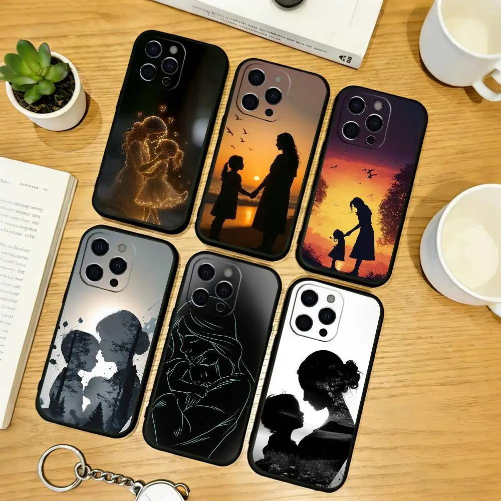 Mothers Day theme Phone Case Silicone Soft For IPhone 17 16 15 14 13 12 11 X XR Plus Pro Max Plus