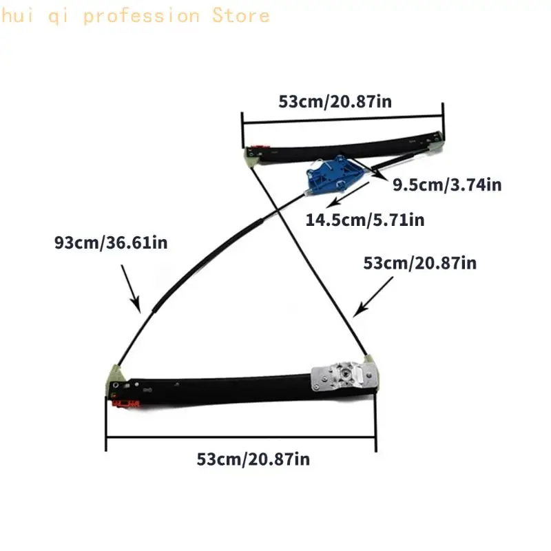 Fensterheberbaugruppe vorne links 8E0837461 Fensterteil H8WE – Detail 6