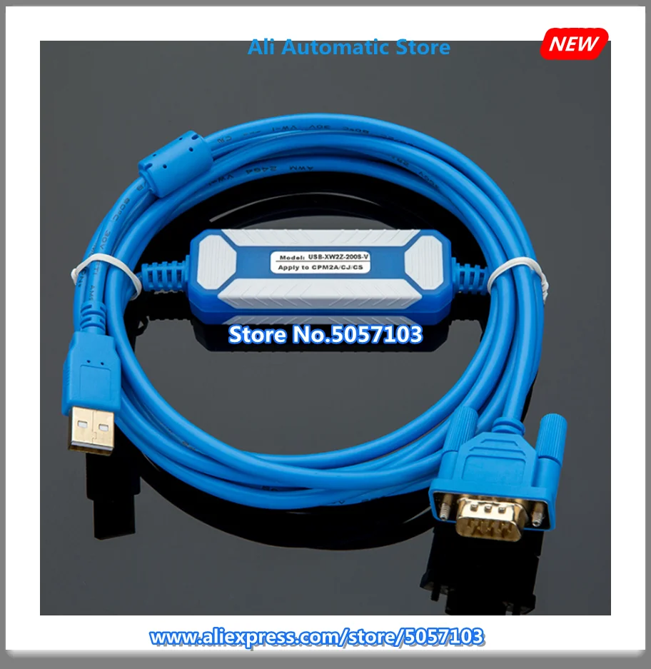 USB-XW2Z-200S-V CQM1 C200HE HG HX Programming Download Cable