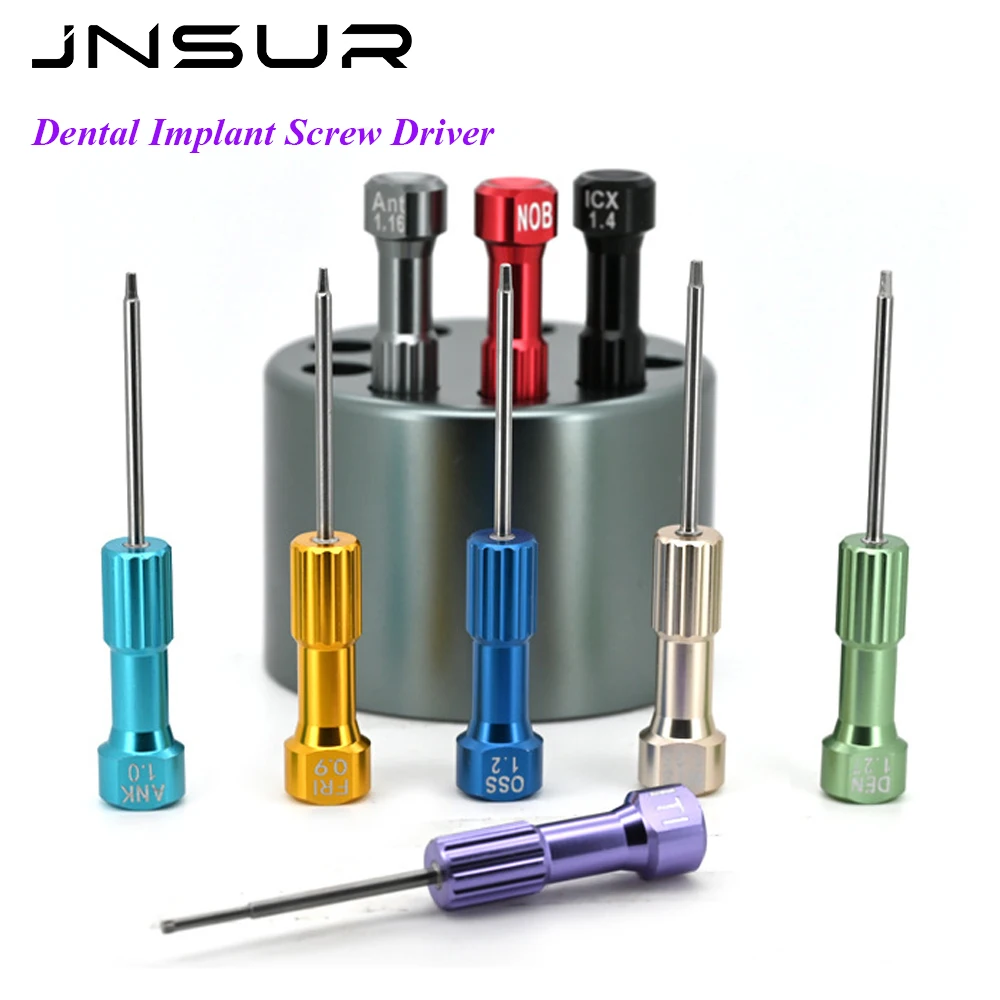 JNSUR Dental Stainless Steel Implant Screw Driver Dentistry Tools Kit Technician Micro Screwdriver Dentist Instruments Lab Tool