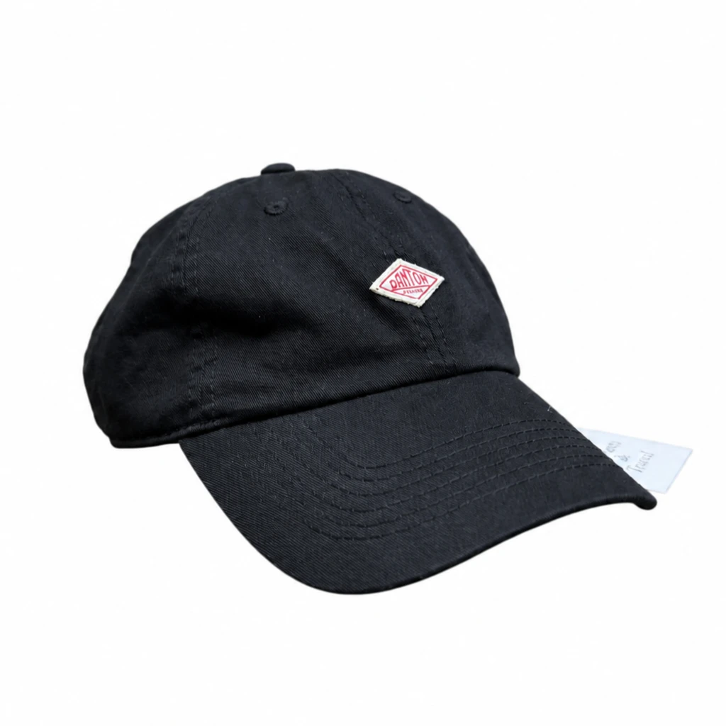 DANTON Vintage Washed Cotton Baseball Cap Unisex Embroidered Logo Adjustable Dad Hat Casual Streetwear Outdoor Travel Sun Hat