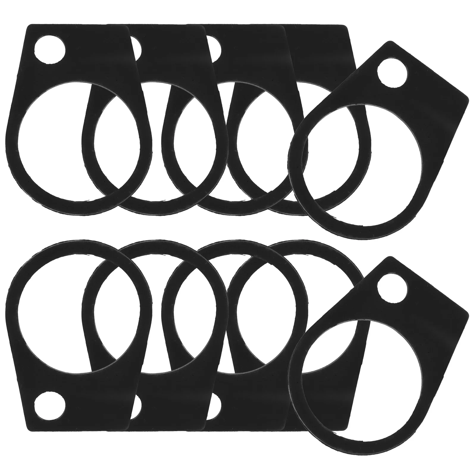 

10pcs Chainsaw Air Filter Rubber Black Universal Repair Kit Compatible Sealing Durability Electric Tools Parts