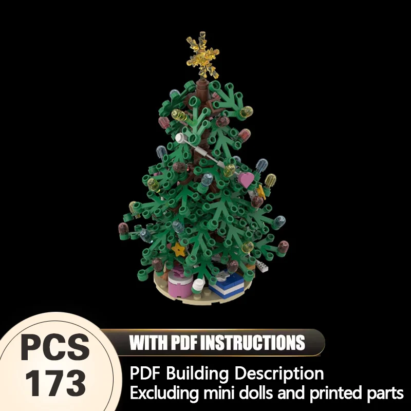 

Creators Animal Series Model MOC Building Bricks Decorated Christmas Tree Modular Technology Gifts Holiday Assemble Children Toy