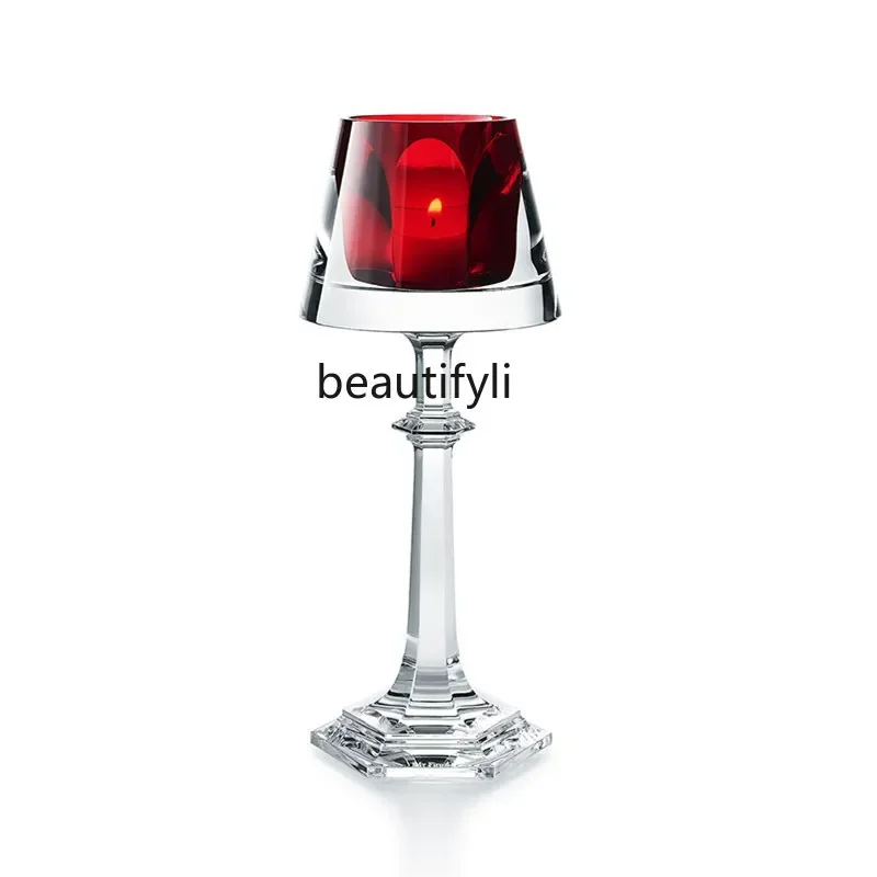 

1French Crystal Lamp Candlestick Home Decoration Creative Living Room Study Decorative Table Lamps