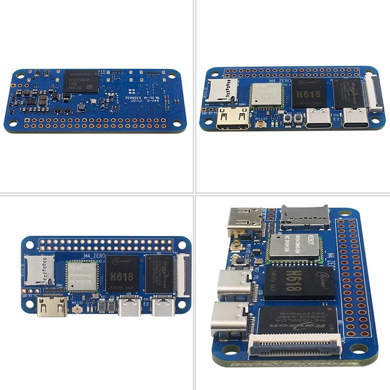 For Banana Pi BPI-M4 Zero Development Board+Case 4G LPDDR4 32G EMMC Allwinner H618 2.4G/5G WIFI BT4.2 Motherboard EU Plug