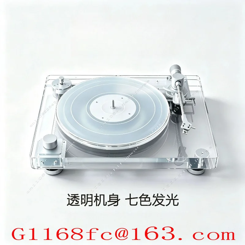 Bluetooth X10 Transparent Seven-color Luminous Vinyl Record Player