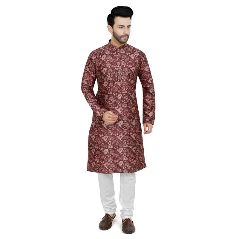 رداء رجالي مسلم بأكمام طويلة نمط عرقي 2025 بياقة واقفة ملابس عربية للرجال رداء إسلامي غير رسمي على الطراز الوطني #2