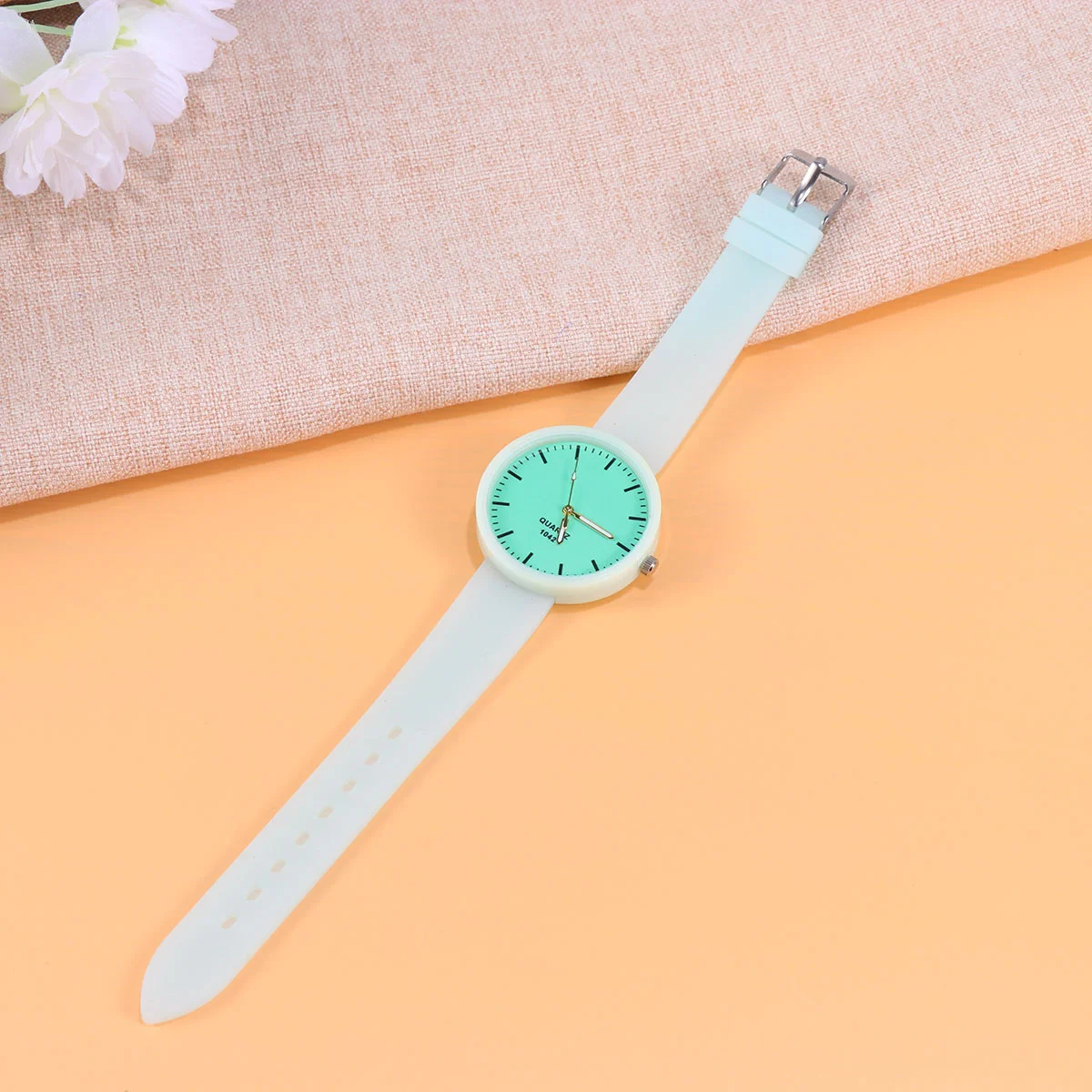 

Силиконовые часы, зеленые модные простые спортивные удобные силиконовые часы, детский браслет с ночным свечением