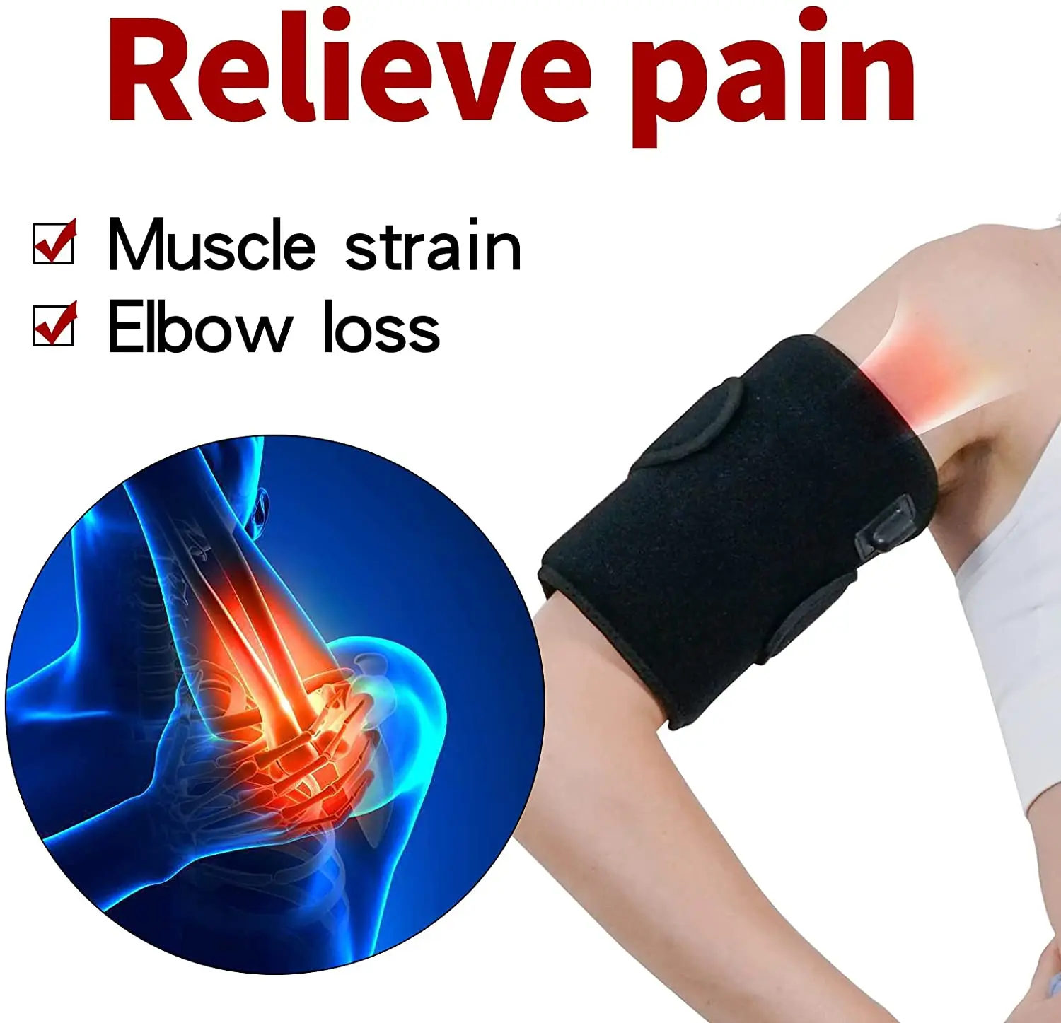 Hot Sale Arm Knee Therapy Body  Wearable Infrared 660nm 850nm  Red LED Light   Belt For Pain Relief