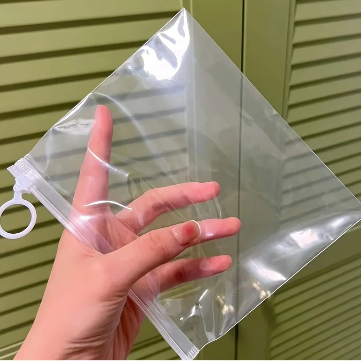 10pcs White Clear Zip Lock Plastic Package Bag with Zipper Hang Hole Self Seal Transparent Ziplock Poly Packaging Pouches