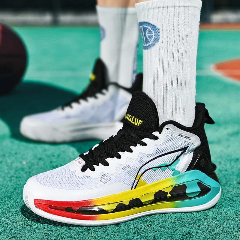 

2024 new low top Jie Jie anti-slip wear-resistant sports shoes students actual combat rebound support grab basketball shoes men