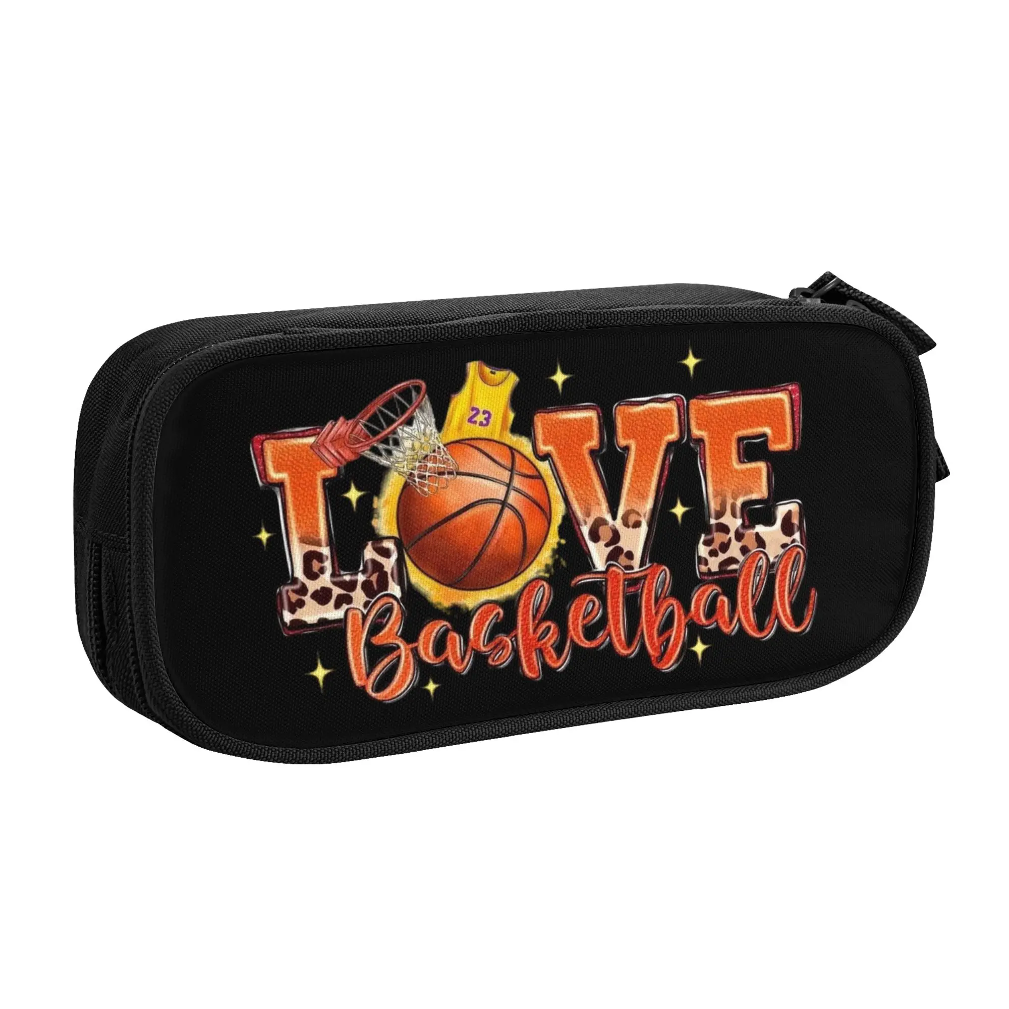 Korean 23 Love Basketball Pencil Case for Girls Boys Sports Lover  Large Capacity Pen Bag Box Stationery