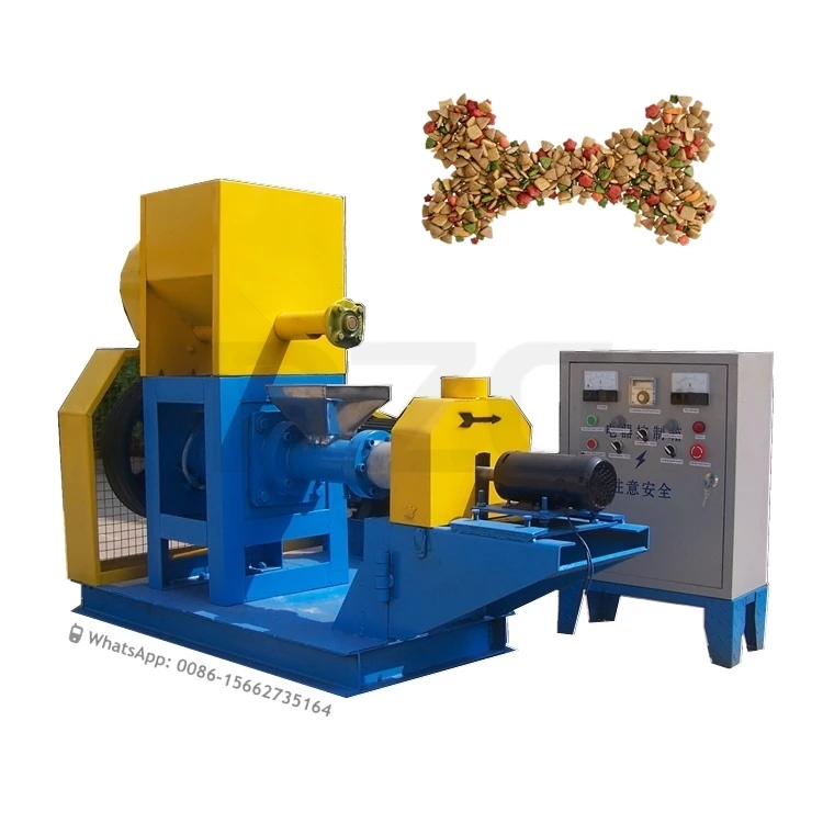 Aquaculture 200-220KG/H Floating Fish Food Granulator Corn Bone Meal Feed Extruder Shrimp And Crab Pet Feeding Feed Extruder