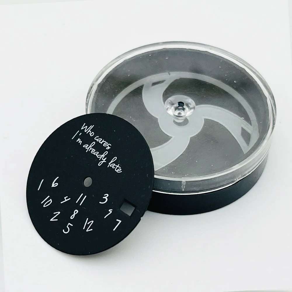 Циферблат NH35 с поверхностью часовой стрелки 28,5 мм подходит для NH35 NH36 7S26 4R35 Механизм Тунец SRPD SKX007 Корона на 3,0 3,8 4,1 Детали циферблата часов