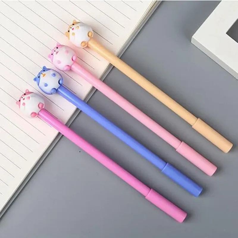 36Pcs Wholesale cartoon hamster gender-neutral pen, creative stationery student office supplies signature pen