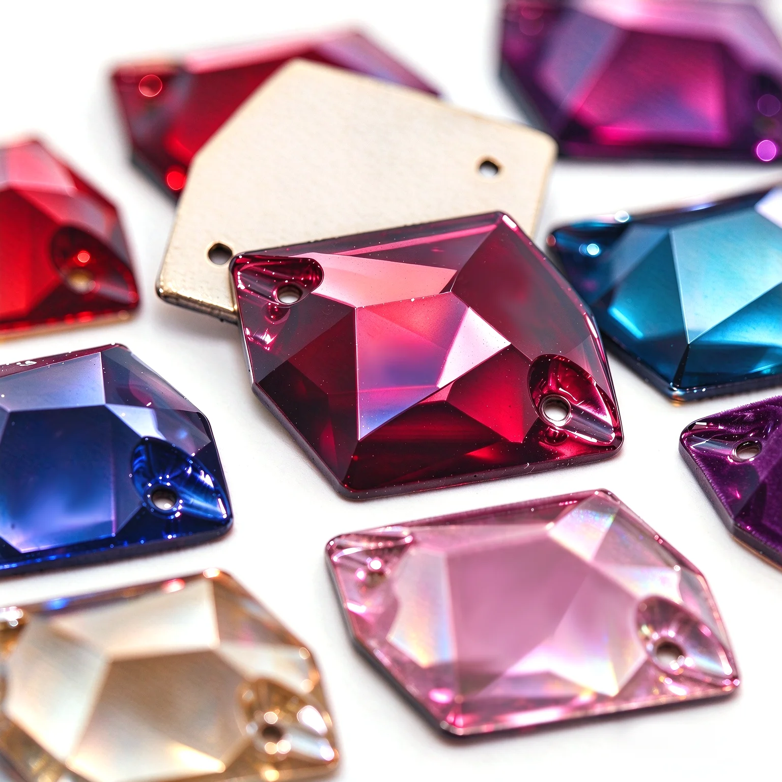 Hochwertige Cosmic Flatbase Glas-Nähsteine, Kristall-Strass-Nähsteine für Kleidung, Bastelarbeiten und Kleidungsdekoration.