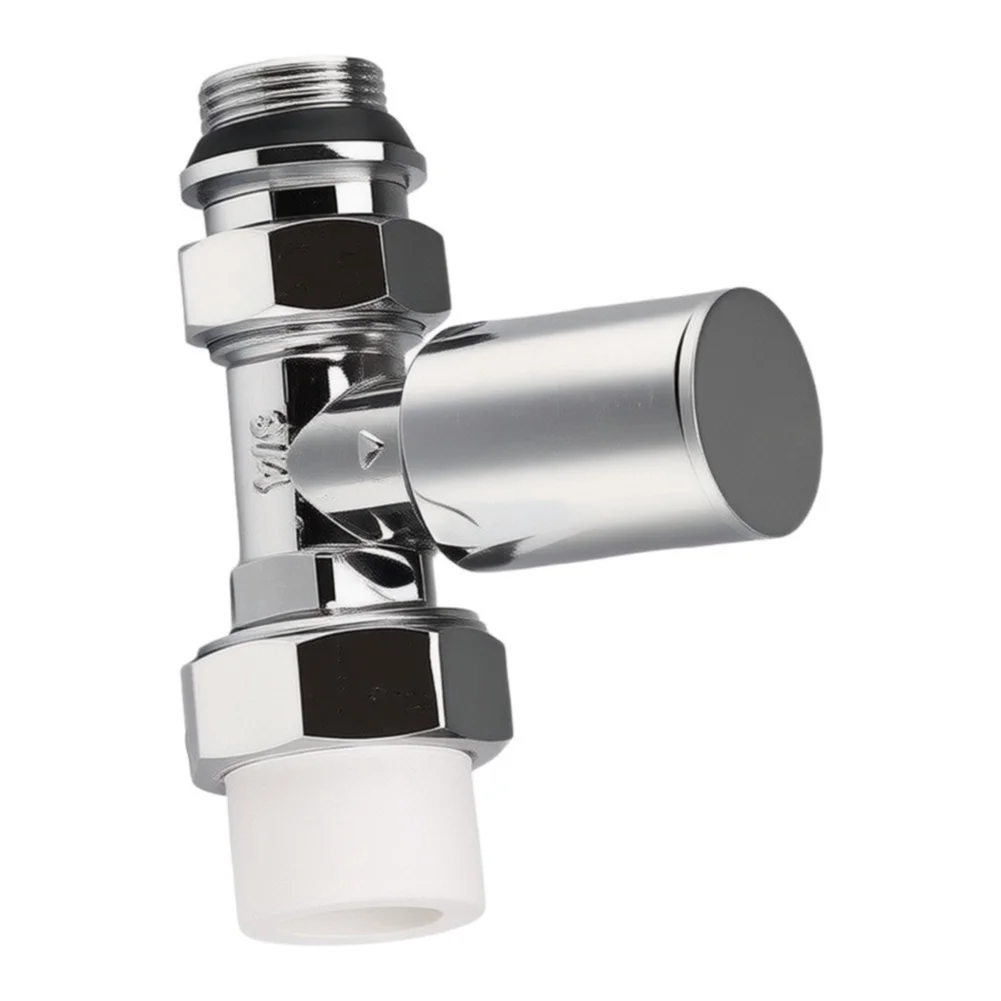 Plated Brass Thermostatic Radiator Control Valve, Heating Radiator Tap Fitting For Precise Household Indoor Temperature