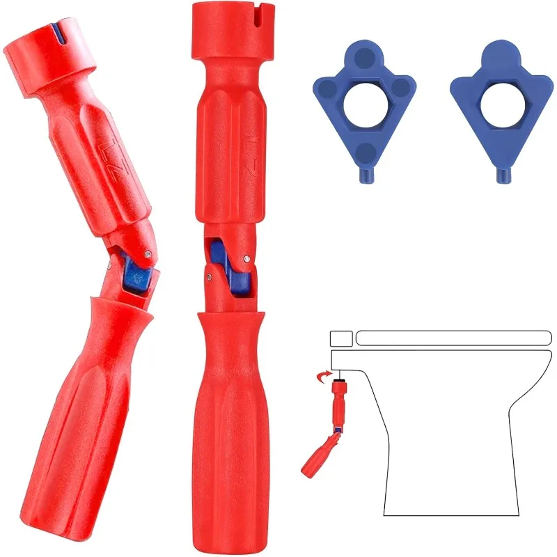 Professional 17/13/10mm Toilet Seat Repair Wrench Universal Toilet Seat Installation Key Easy Loosening 17/13/10mm