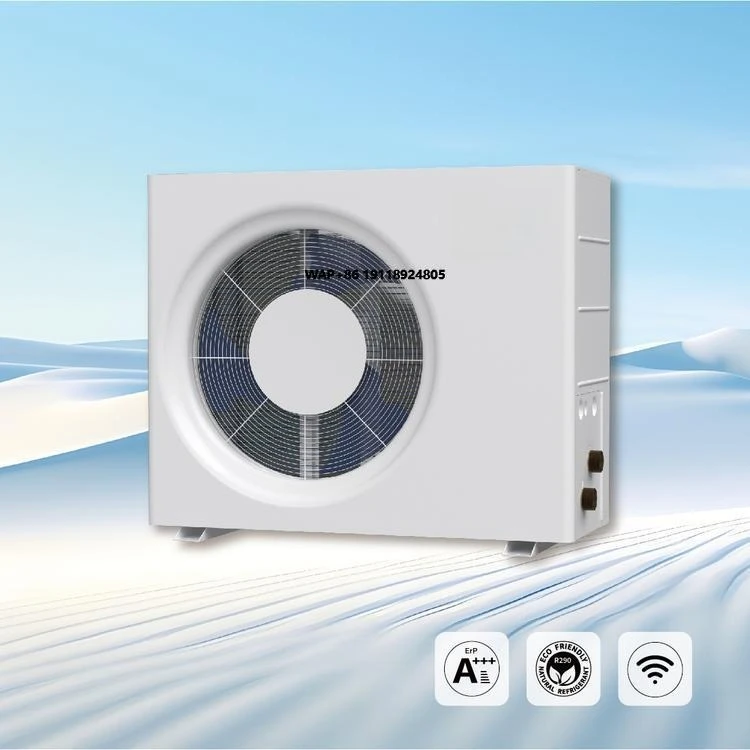 ODM R32 air Source Heat Pump With WiFi Control Monoblock ASHP System Connect Solar Photovoltaic Panels