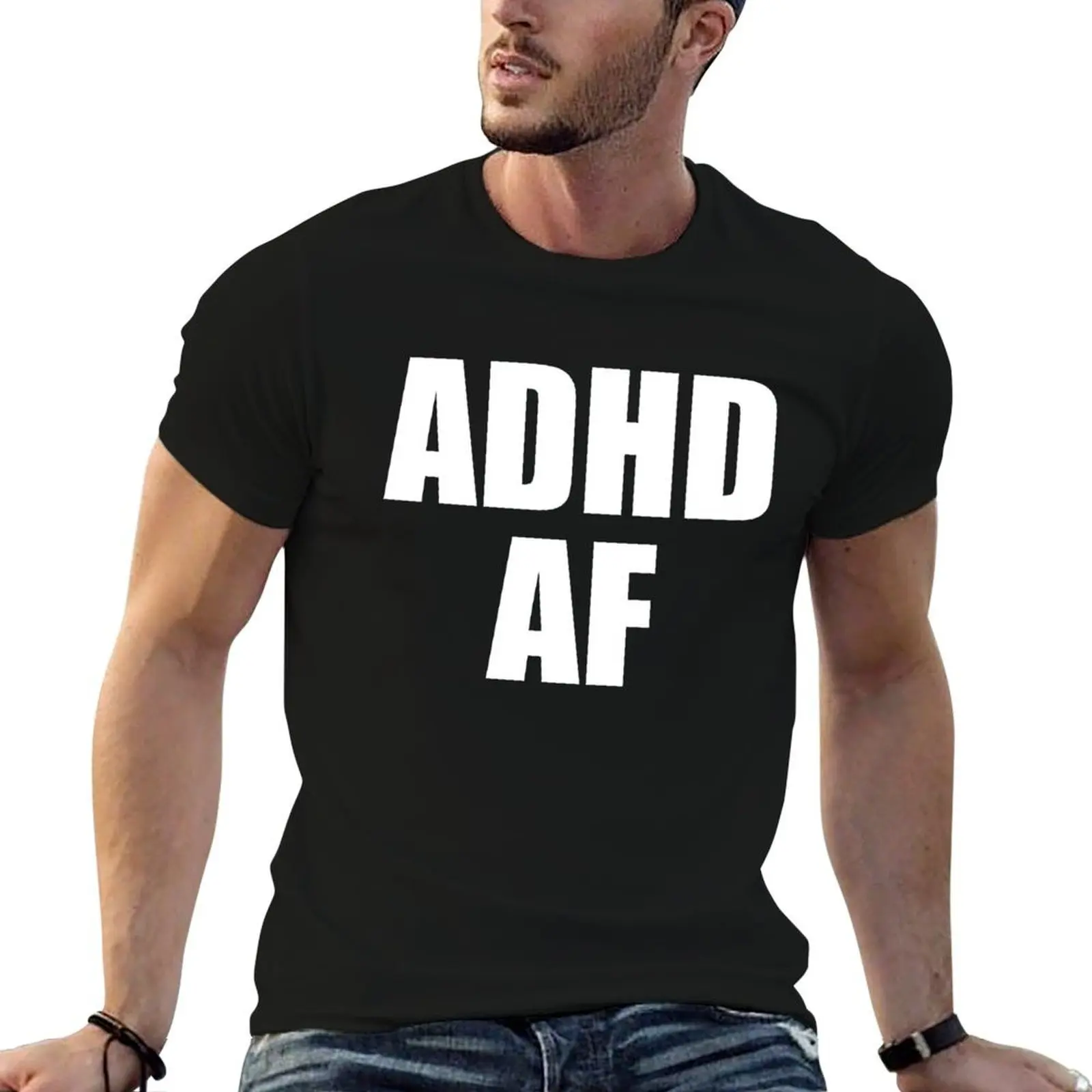 Dizzy Dyl Merch ADHD AF T-Shirt man t shirt funny shirt cotton vintage t shirt men