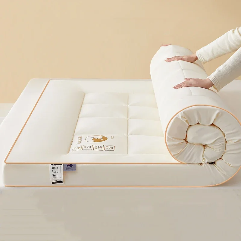 

Double Natural Twin Mattress Latex Style Velvet Bedroom Twin Mattress Core Sleep White Colchon Matrimonial Home Furniture