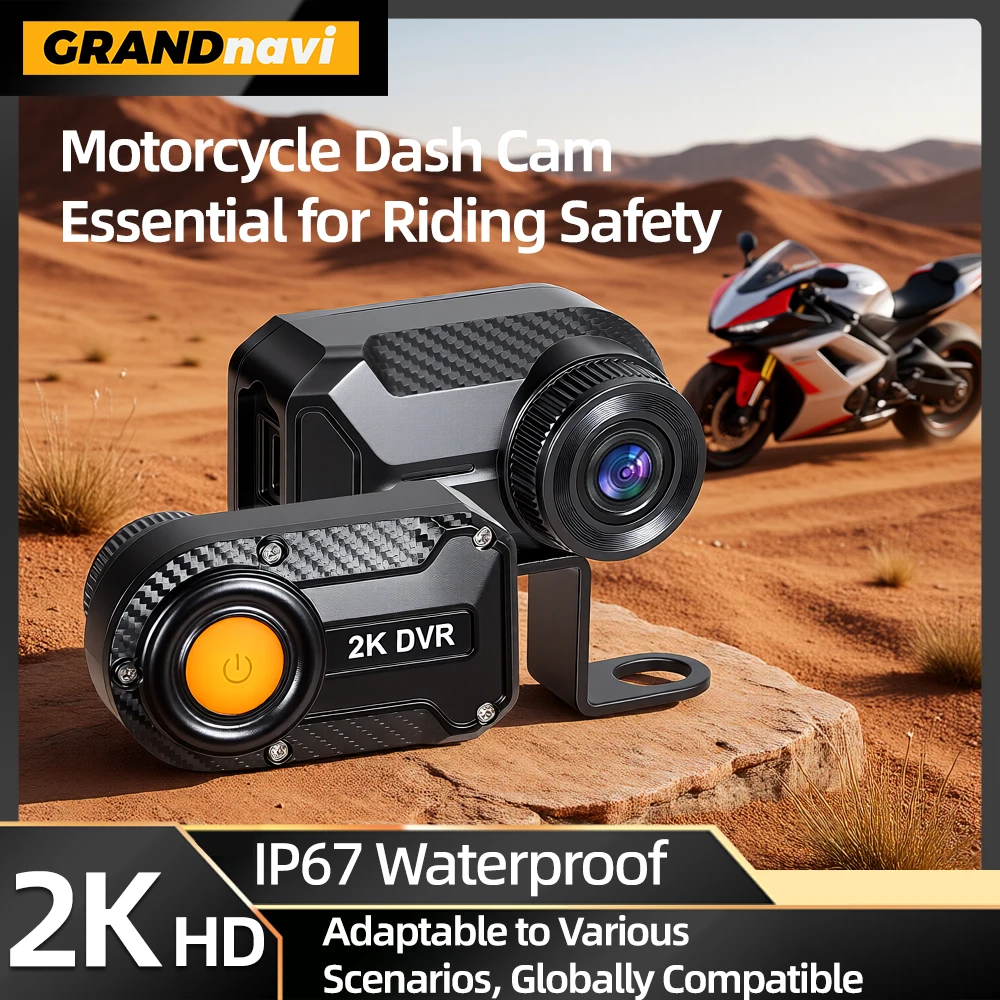 

Motorcycle Driving Dash Cam DVR 2K 30fps Camcorder Mountain Electric Bike Bicycle Motorcycle Helmet Camera Outdoor Black Box