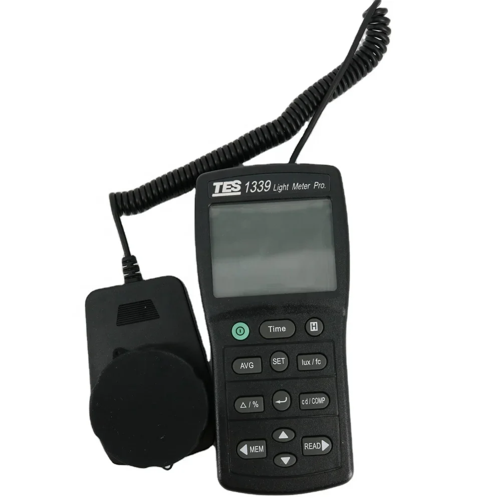 TES-1339 Digital Light Meter cahaya bercahaya fluks Meter TES1339