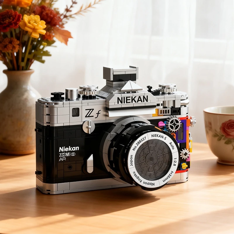 

Ретро-модель камеры-головоломки, высокосложный набор для самостоятельной сборки, винтажный декор для дома и стола, подарок на день рождения для подростков и детей