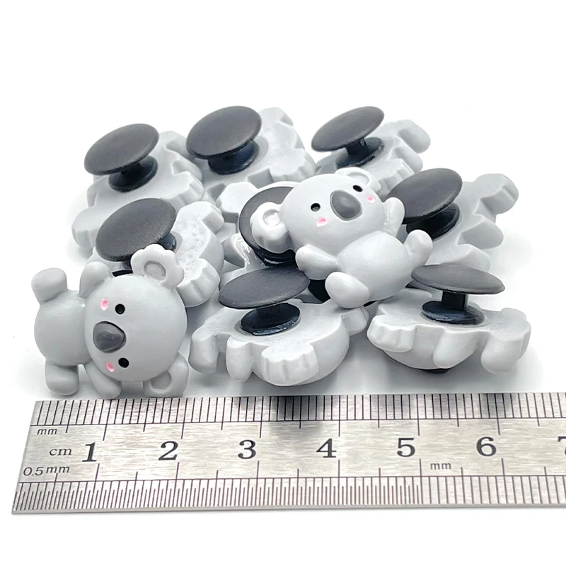 5/10Pcs Kawaii Small Koala Shoe Charms For Sandals Clogs Accessories Cute Animal Shoe Pins Jewelry DIY Kid\'s Slipper Parts Decor