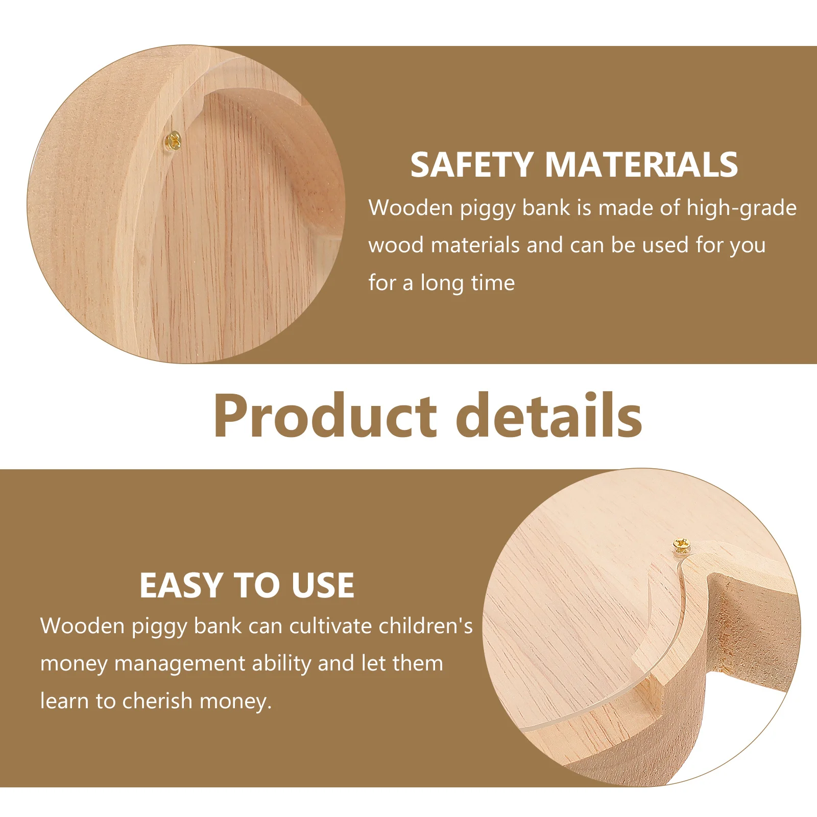 

Unique Heart Shaped Clear Piggy Bank Wooden Dinosaur Design Savings Box for Personalized Money Bank Gift for Adults